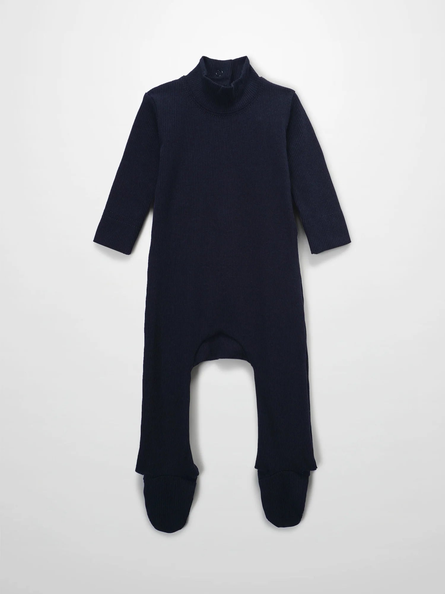 Mock Neck Stretchy - Navy