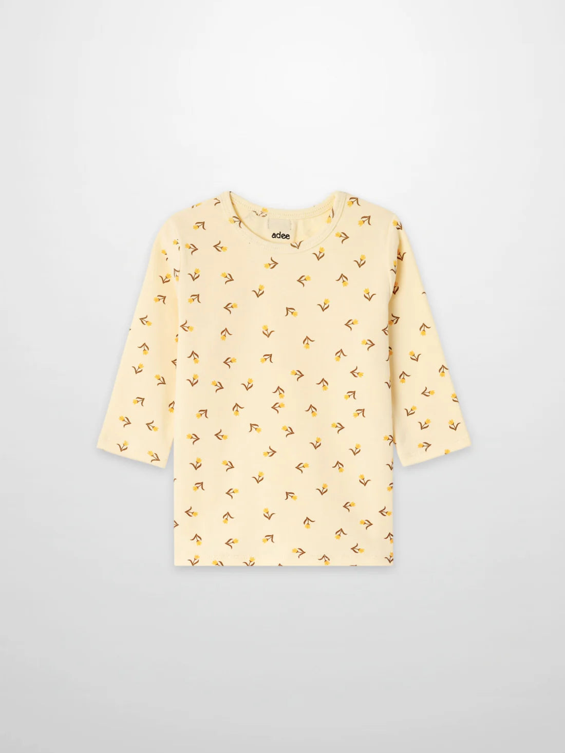 Butter Yellow Tulip T-shirt - 3/4 Sleeve