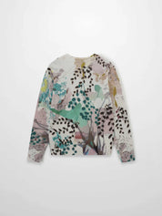 Printed Sweater-Vine Branch