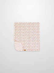 Red Flower Blanket with Lace
