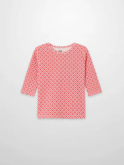 Diamond Flower T-Shirt - 3/4 Sleeve