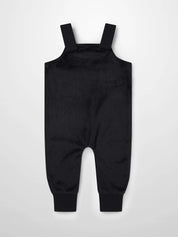Black Velour Overalls