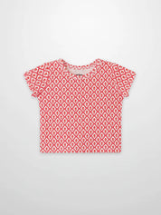 Diamond Flower T-Shirt - Short Sleeve