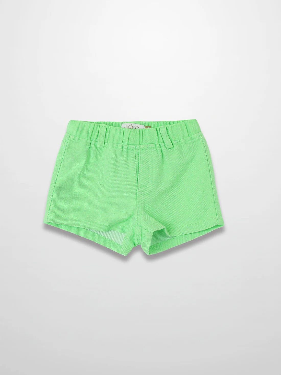 Denim Shorts - Neon Green