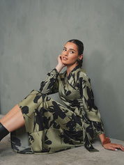 Satin Wrap Top