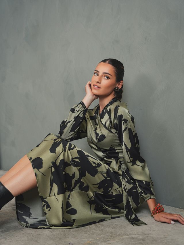 Satin Wrap Top