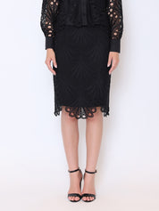 AD-Gracia Lace Embroided Skirt