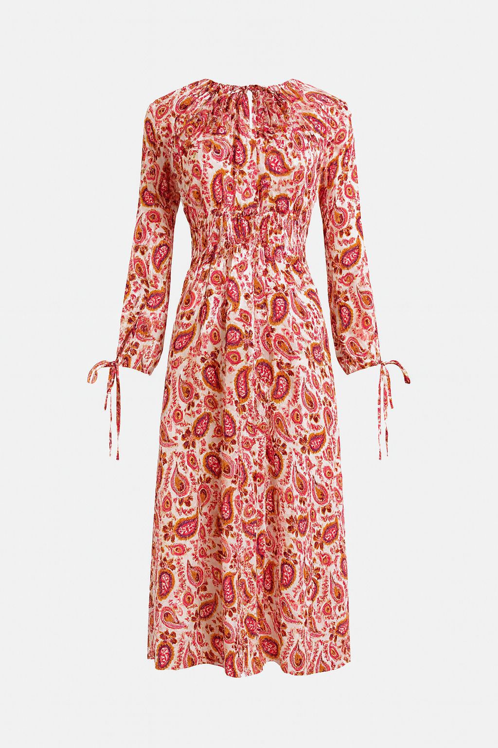 AD-MM Waisted Maxi Paisley Dress 23