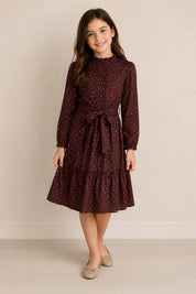 AD MM Burgundy Hearts Dress 125