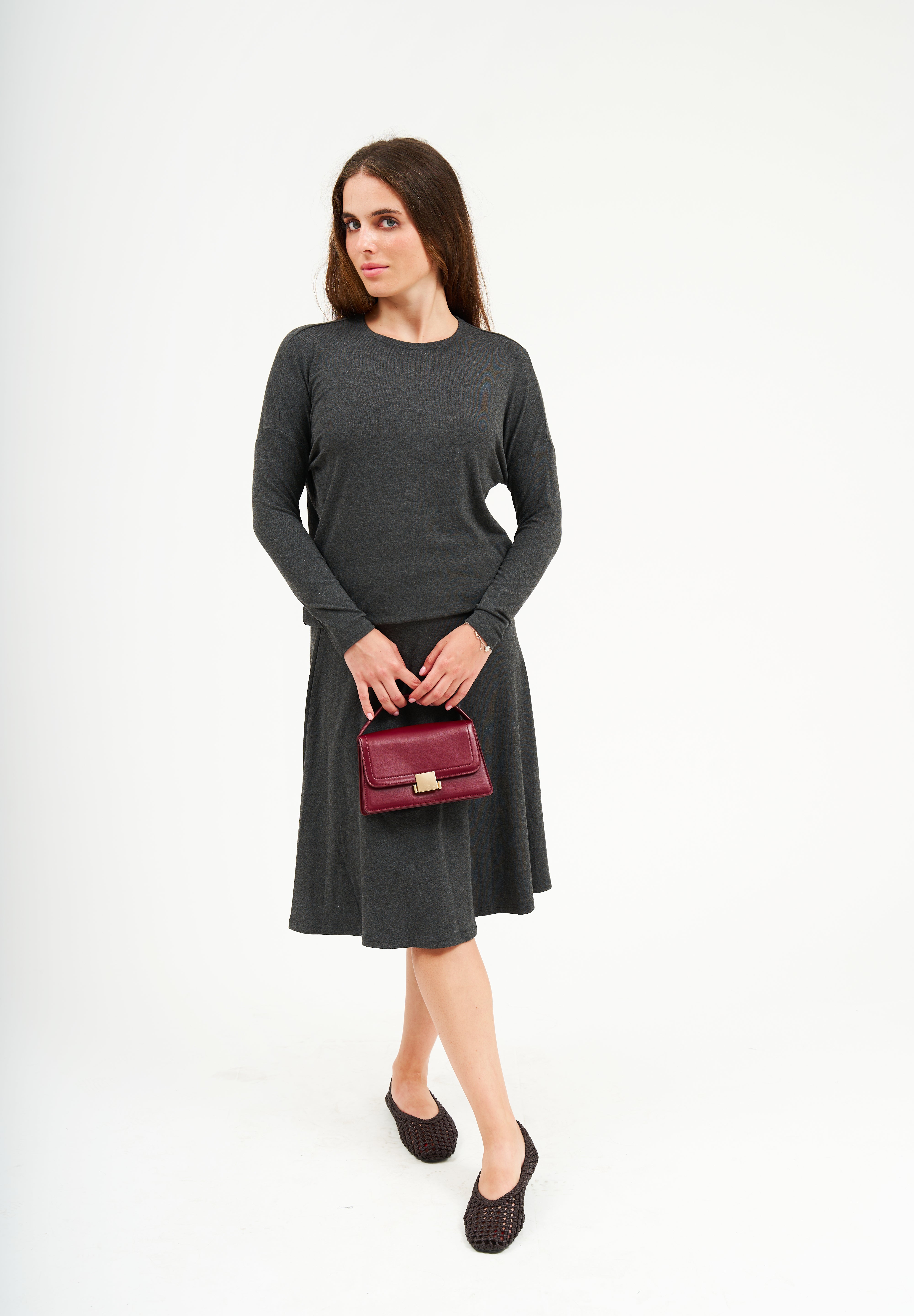 Dalia Top - Heather Grey