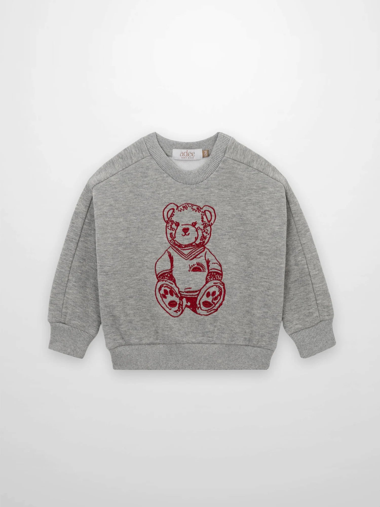 Teddy Bear Sweatshirt - Red