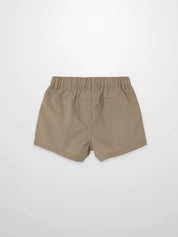 Tan Cotton Shorts
