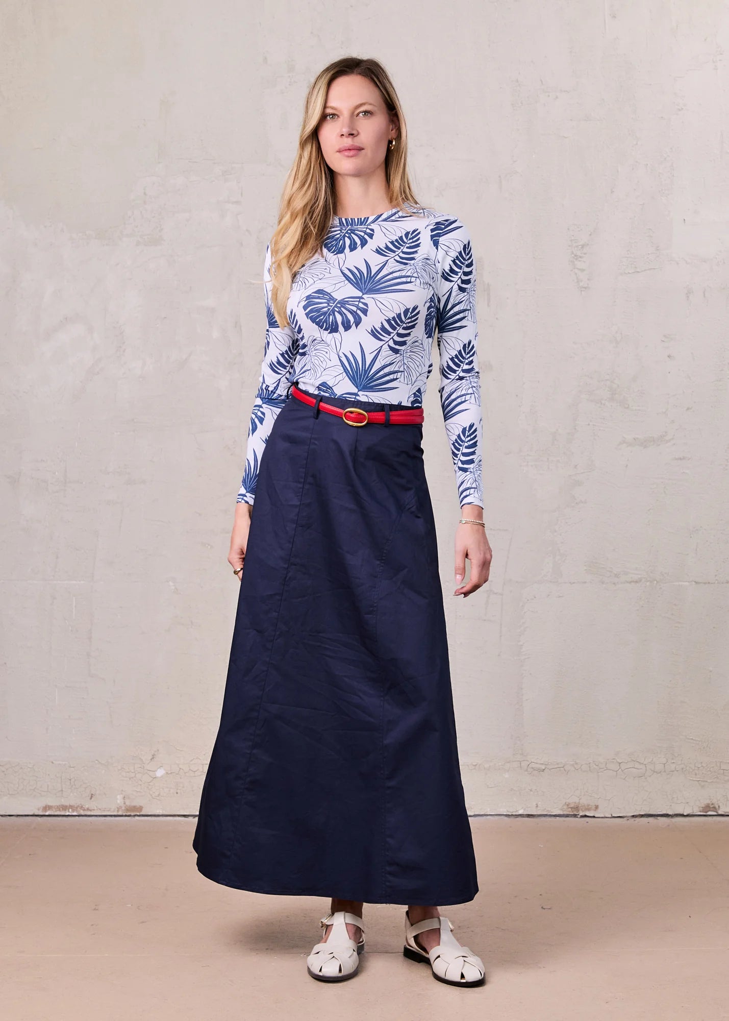 Cotton Yoke Circle Skirt