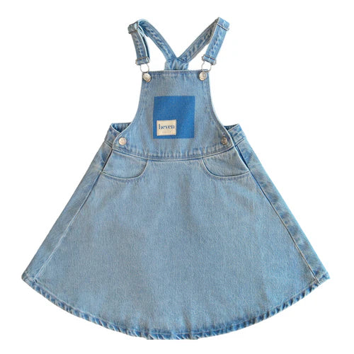 Pocket Print Denim Jumper