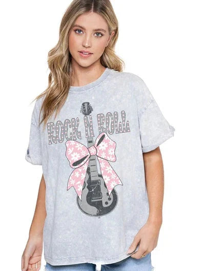 Bow Rock and Roll Graphic Tshirt