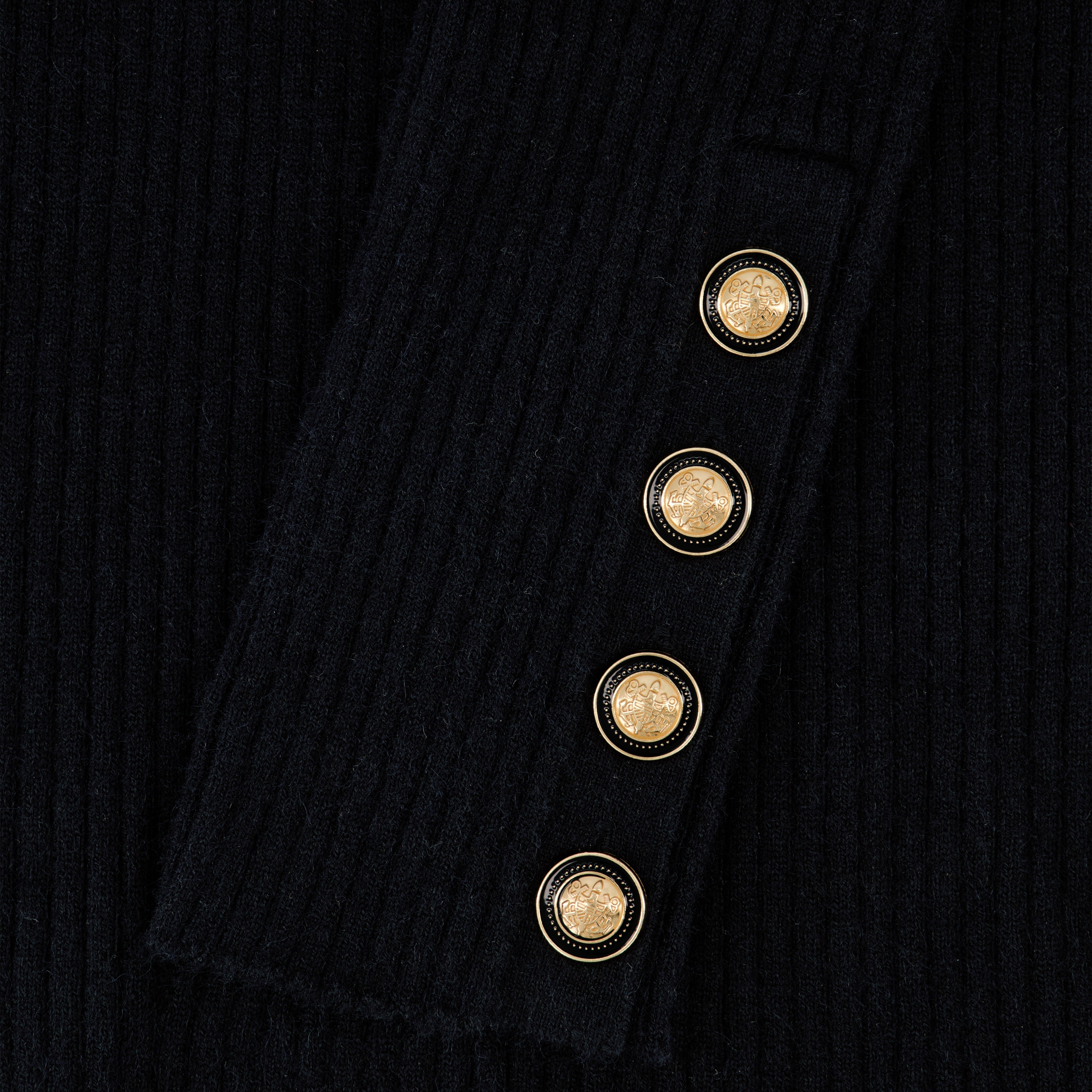 RIB KNIT MOCK NECK-BLACK