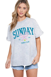 Sunday Tennis Club Oversized Tshirt