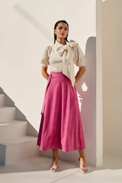 Flamingo Midi Skirt