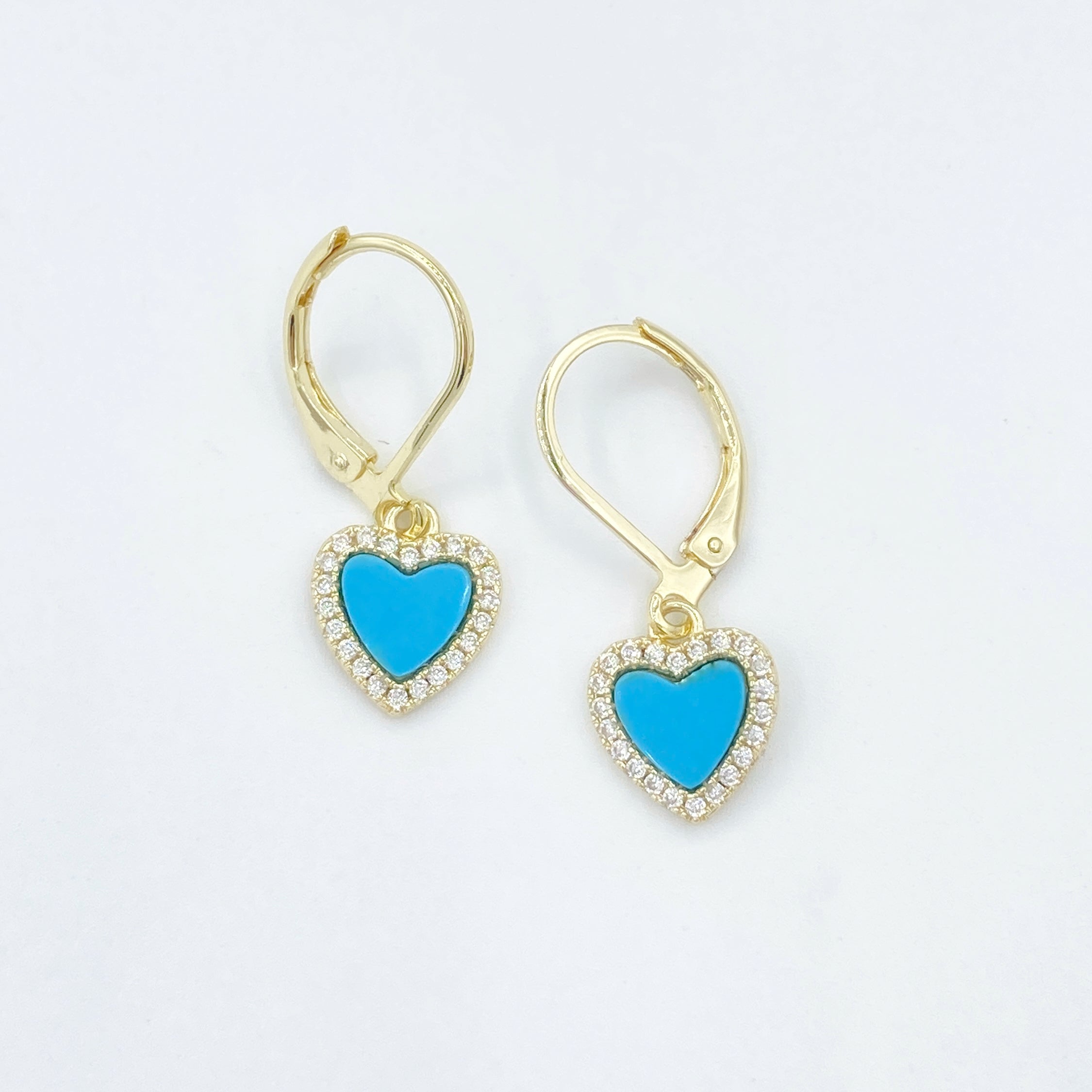 Blue Heart Leverbacks