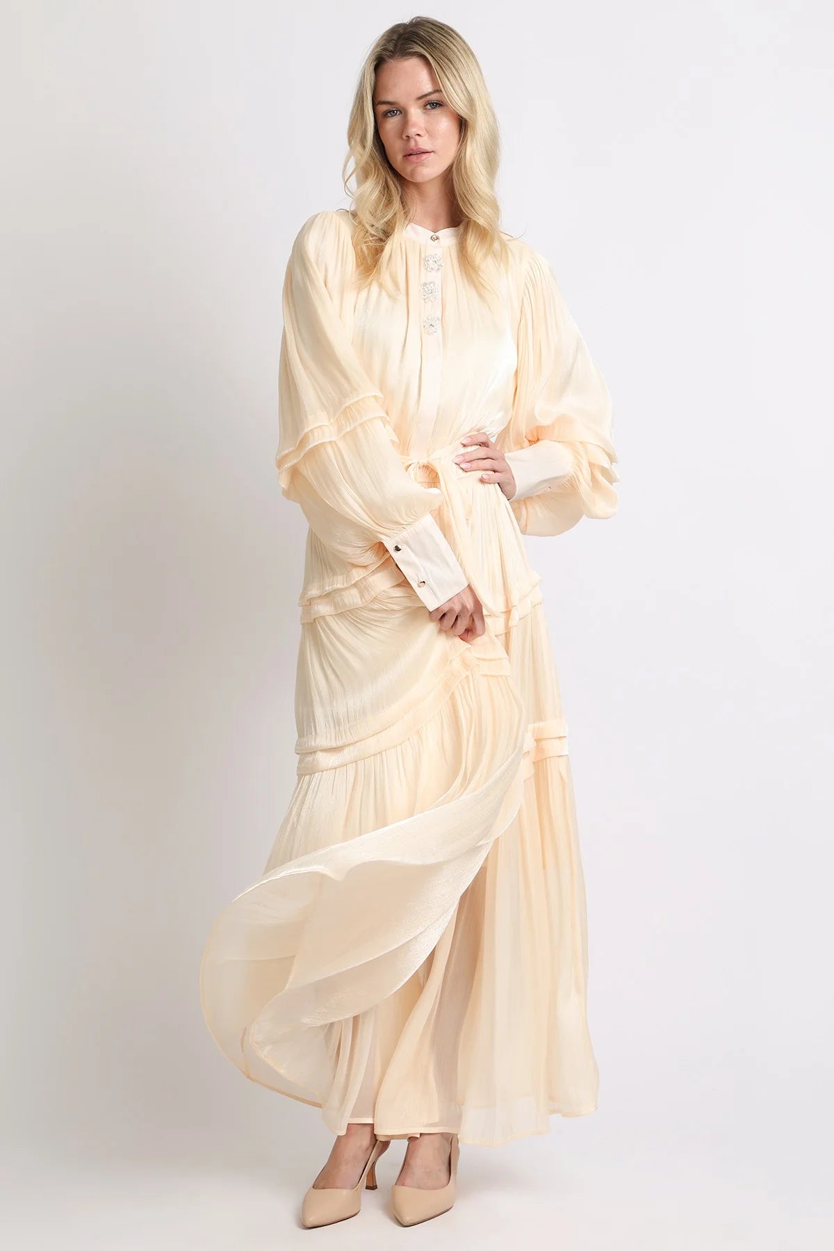 Seraphina Satin Maxi Dress