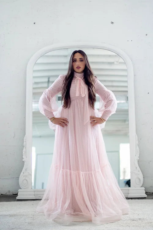 Tova Chiffon Gown 2