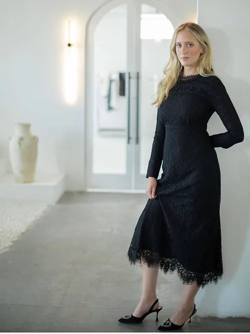 Noa Black Lace Dress