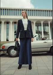 BLACK Pull Slip Skirt