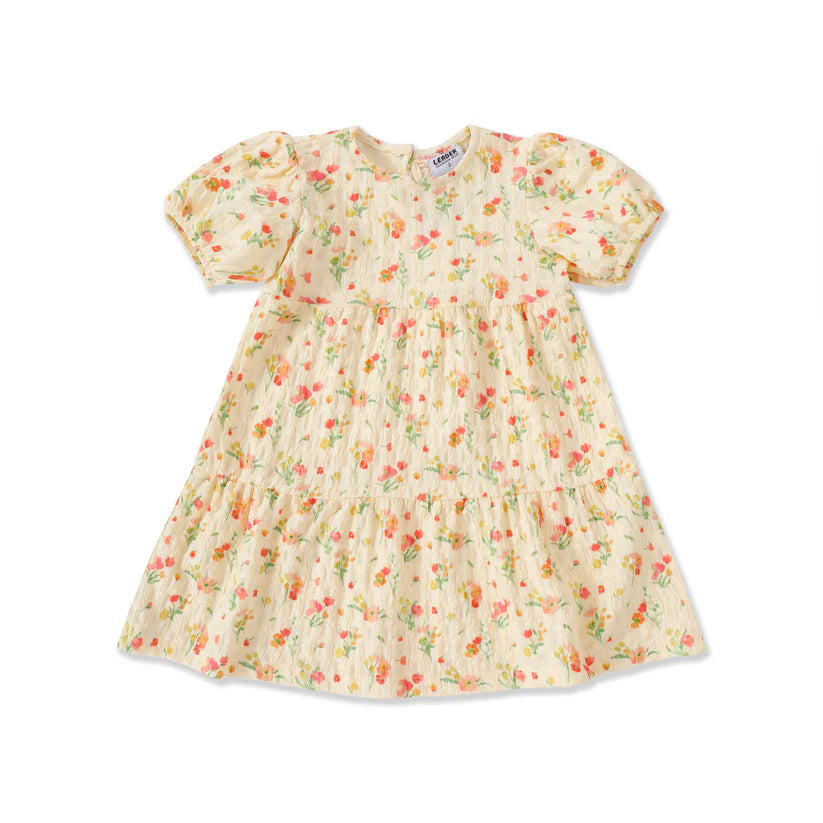 Dainty Print Collection Puff Sleeve Dress 133