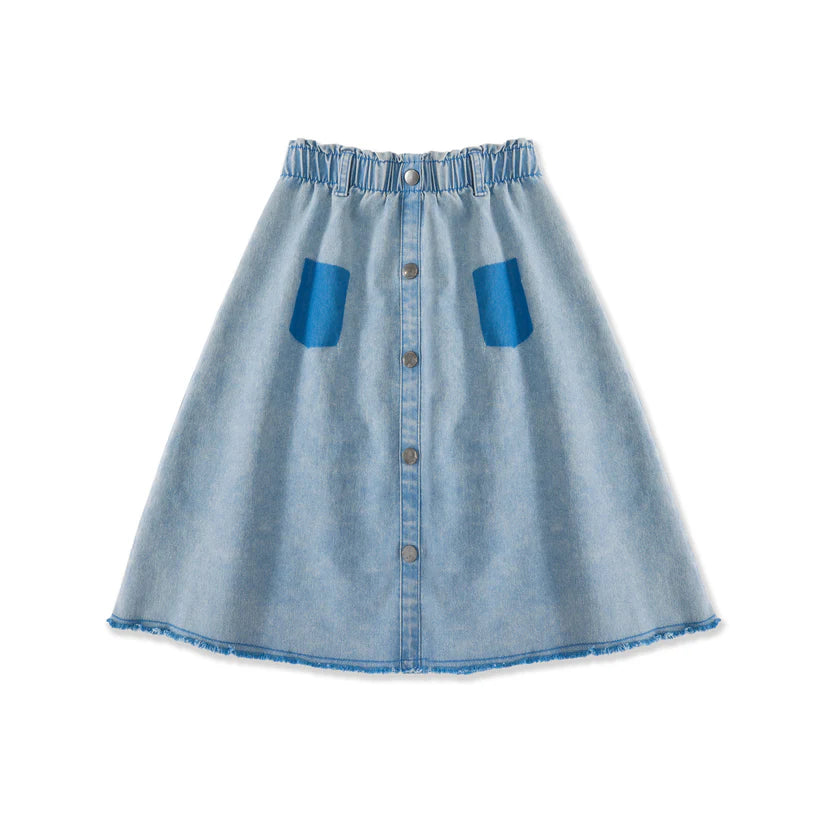 Pockets Denim Skirt 176