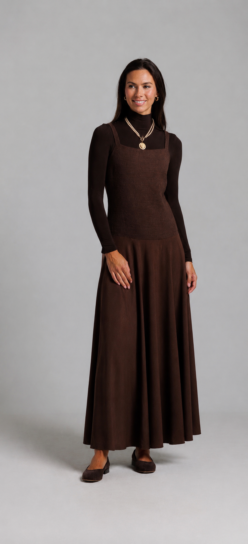 Tweed Jumper - Brown