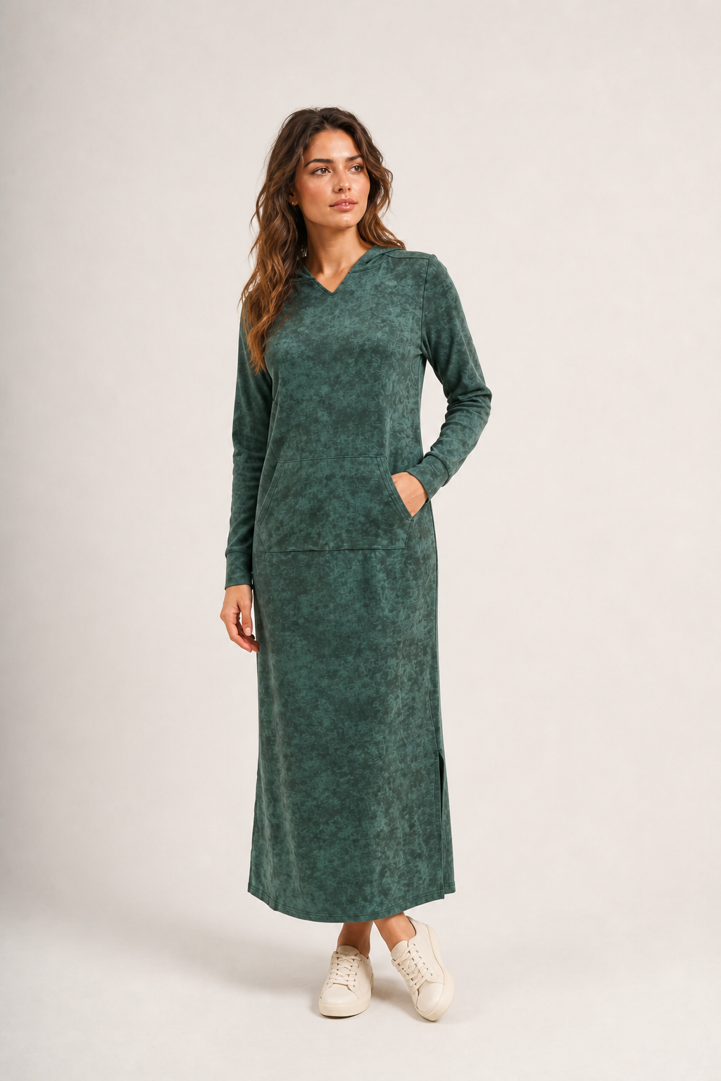 Haven — Pullover Hoodie Maxi Dress