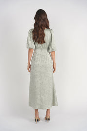 Marlo Dress- Mint Jacquard