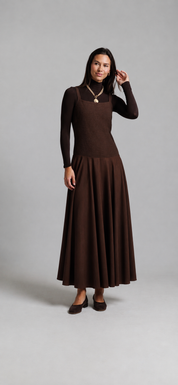 Tweed Jumper - Brown