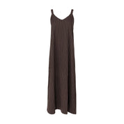 Pinstripe Slip Jumper Brown