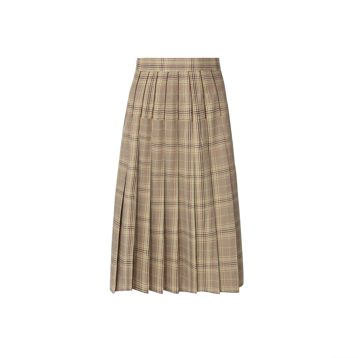 Plaid Pleated Skirt