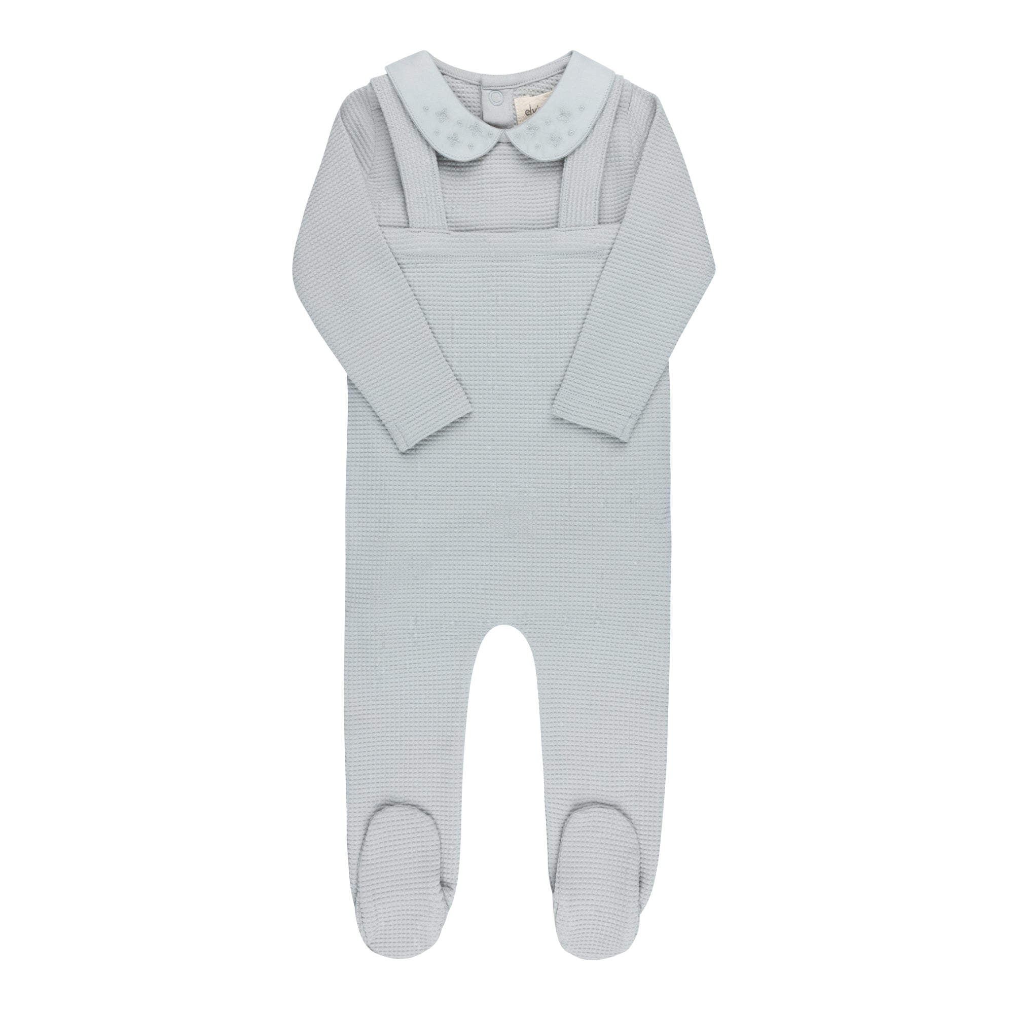 Embroidered Collar Collection - Bodysuit and Overalls