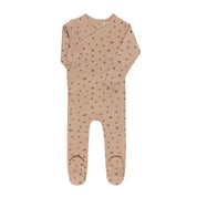 Baby Girl Footie – Pink – Floral Pointelle