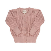 Wave Collection - Knit Pointelle Cardigan