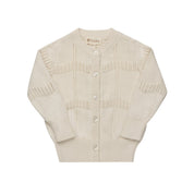 Wave Knit Cardigan – Ivory – Holland Collection
