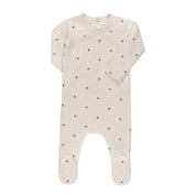 Jersey Cotton Floral Grid Collection - Footie