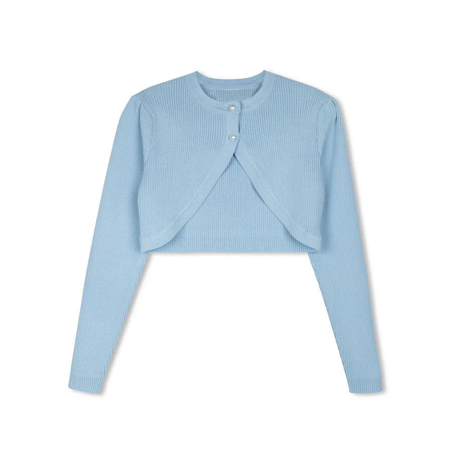 BLUE BOLERO CARDIGAN