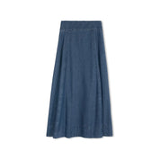 DENIM A LINE MAXI SKIRT