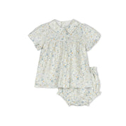 FLORAL PLEAT BABY SET