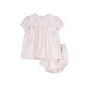 PINK STRIPE BABY SET