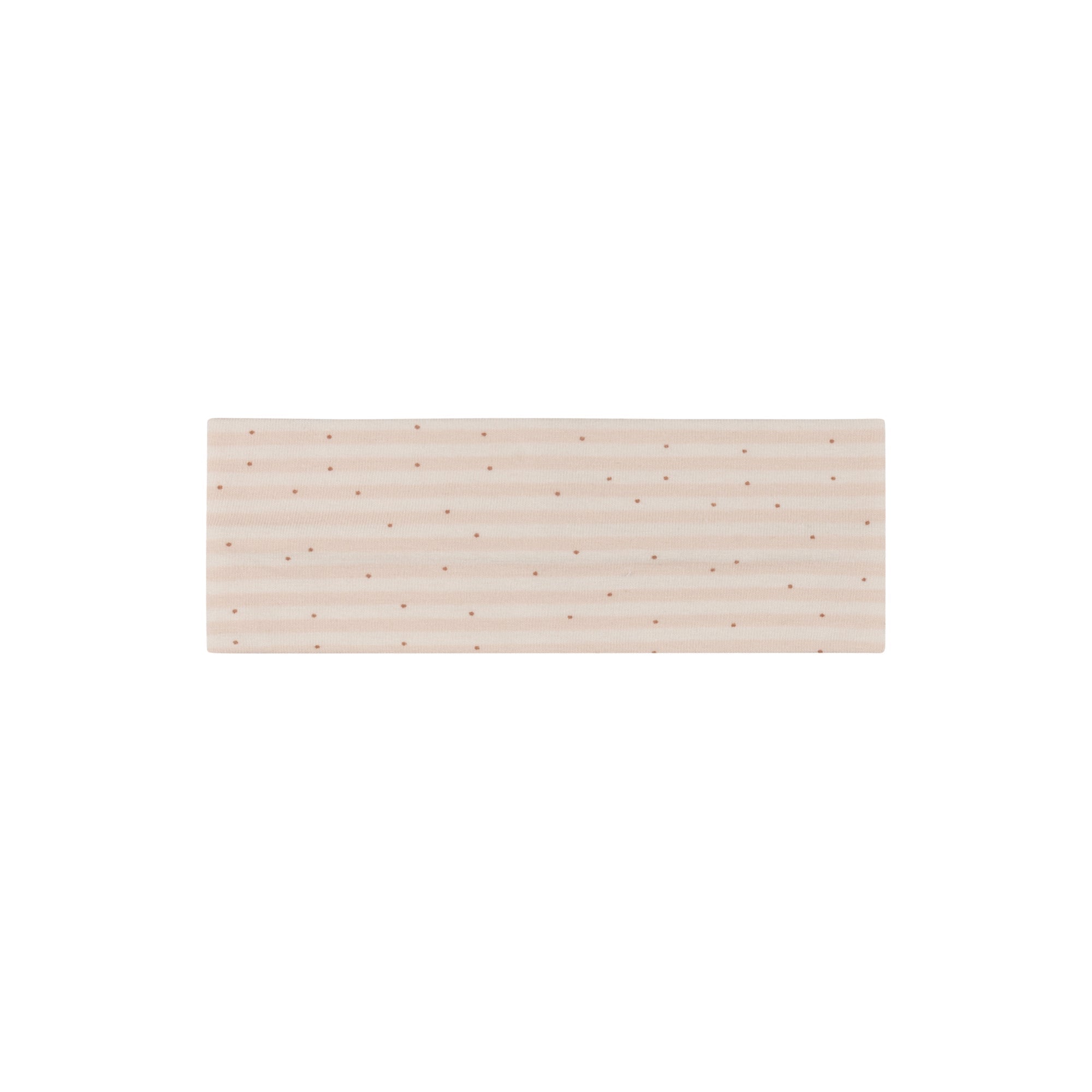 Girls Headband - Ivory Pink - Floral Stripe