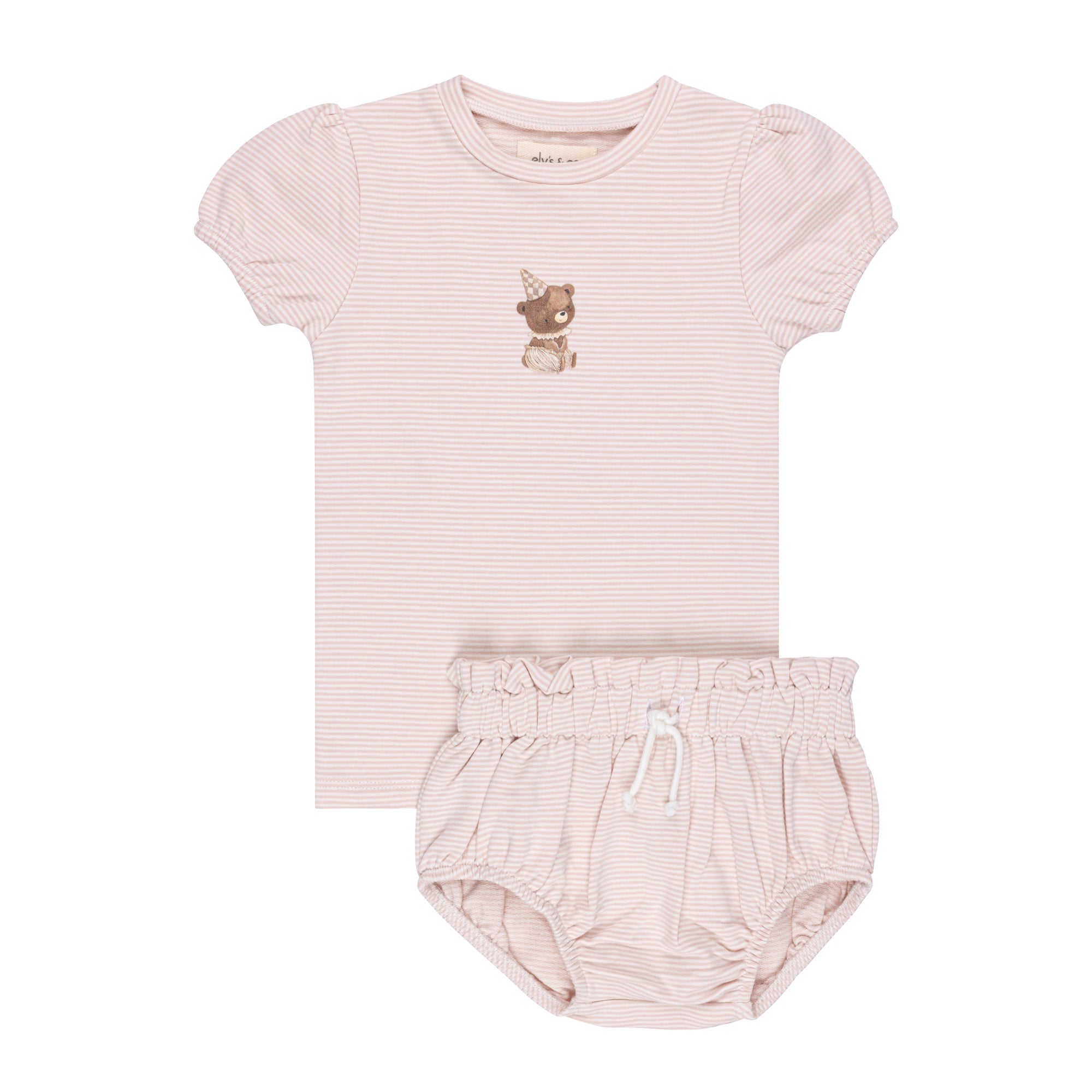 French Terry - Bear Collection - Tee and Bloomer Set