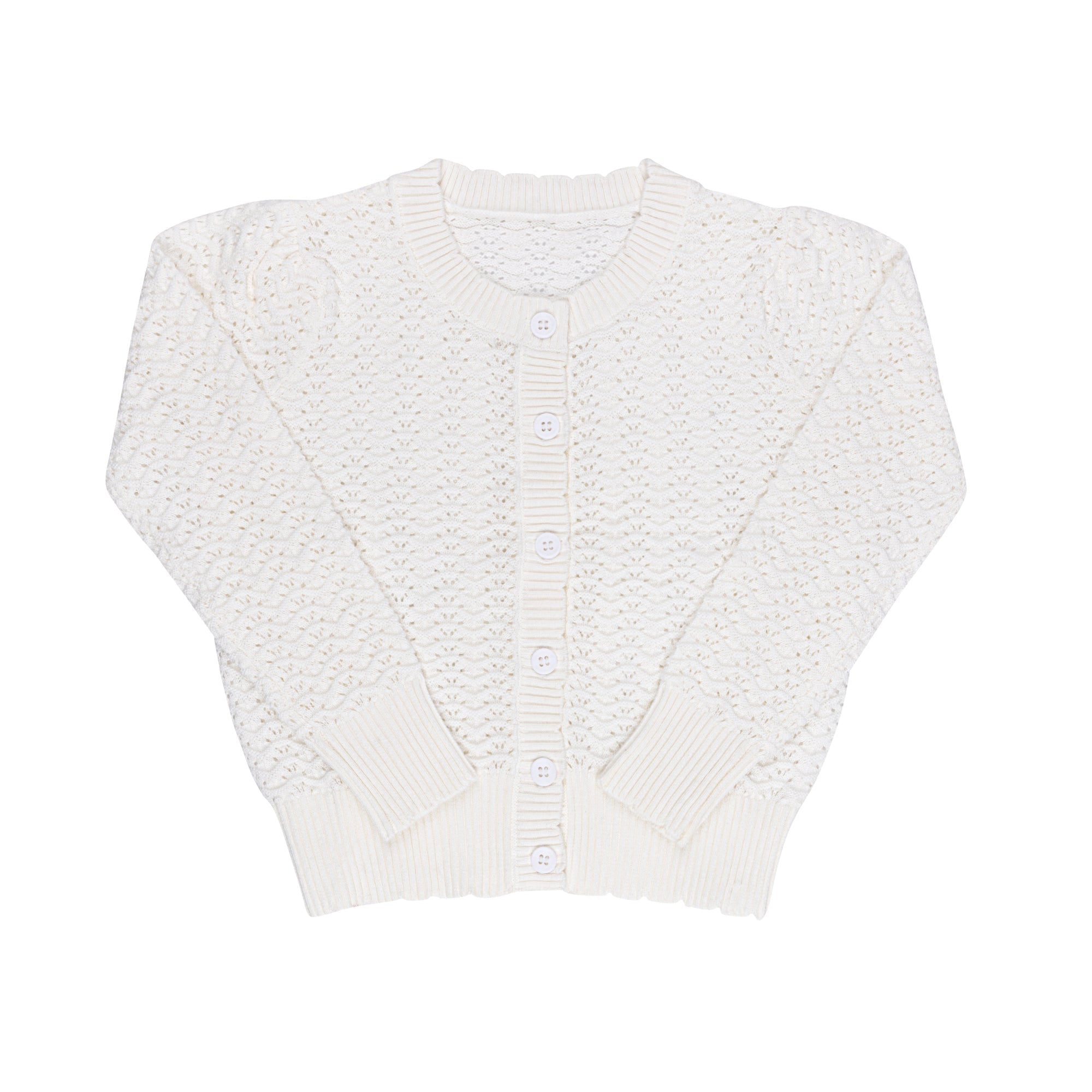 Wave Collection - Knit Pointelle Cardigan