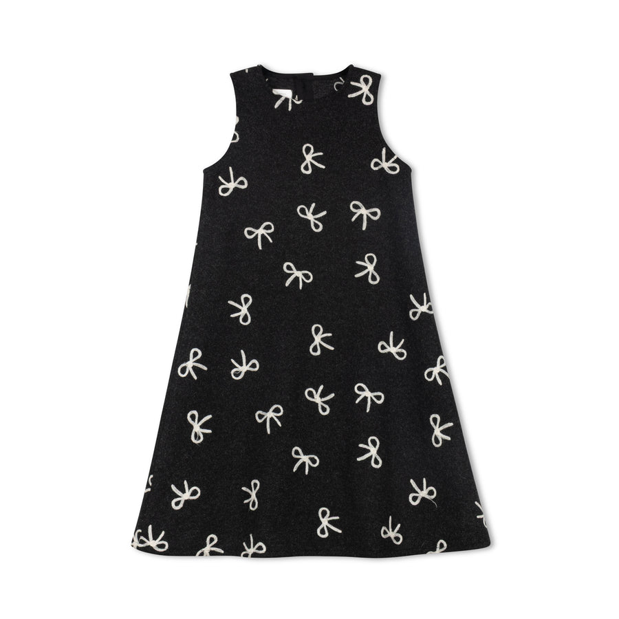 IVORY BOW DRESS