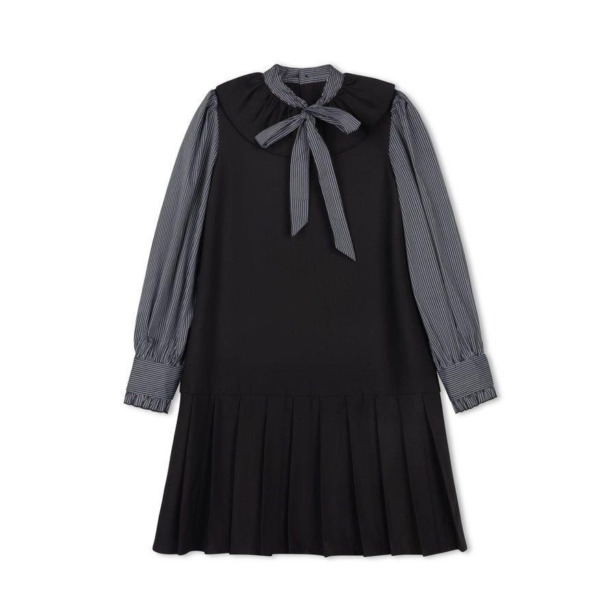 STRIPED SLEEVE DRESS