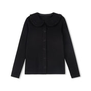 BLACK BUTTON COLLAR SHIRT